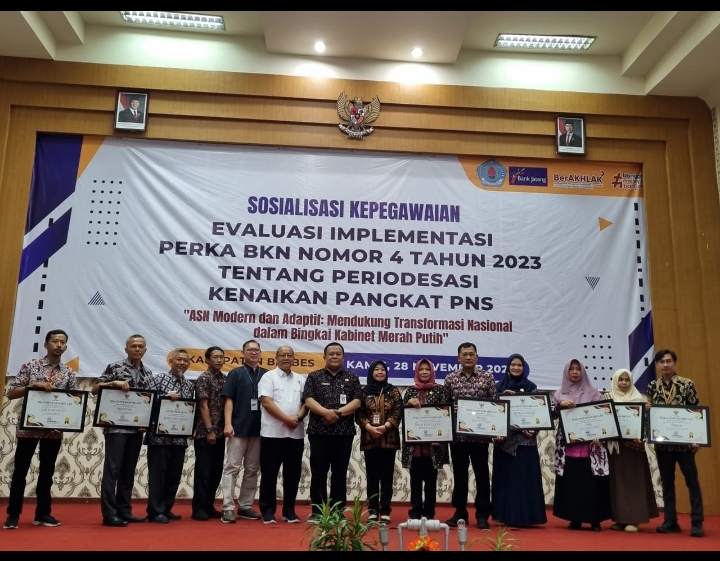 Predikat 3 besar Kategori Perangkat Daerah Tertib Administrasi dalam Proses Kenaiakan Pangkat PNS